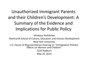 Unauthorized Immigrant Parents and their Children`s