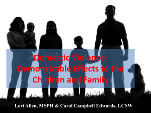 Domestic Violence - The Florida Network of Children`s Advocacy