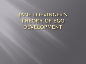 Jane Loevinger*s Theory of Ego Development - Ms