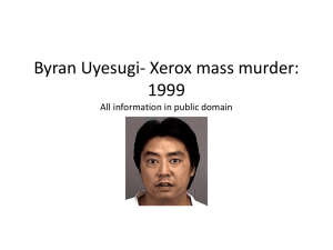 Bryan Uyesugi- Xerox mass murders