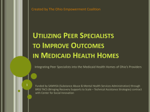OEC`s Health Home & Peer Support Webinar Powerpoint