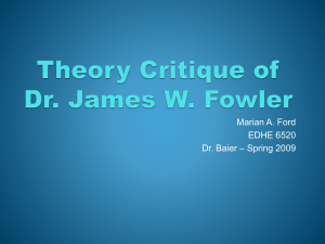 Fowler Theory - Research 6520