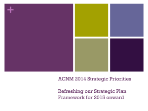 Strategic Activities