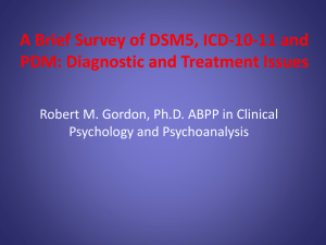 DSM5, ICD10, PDM, 2013 - Mmpi