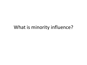 What is minority influence?