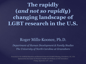 Changing Landscape of LGBTQ Research