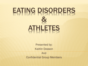 Eating Disorders and Athletes