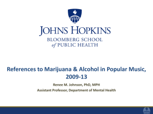 References to Alcohol & Marijuana in Popular Music