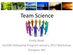 Team Science What is it and how to do it
