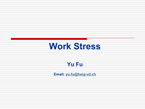 Work stress - Moodle HES-SO