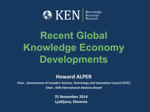 Recent Global Knowledge Economy Developments