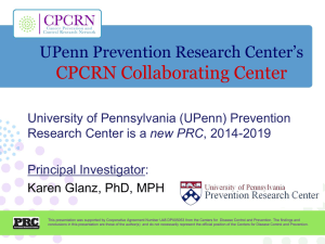 Karen Glanz – U Penn Presentation