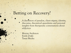 Paradox, Stigma and Questions in Addiction Discourse