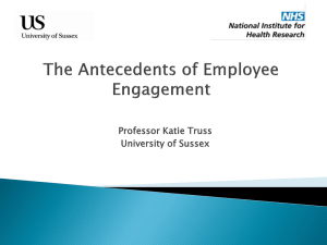 The Antecedents of Employee Engagement