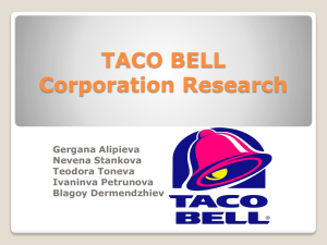 Taco Bell - Presentation