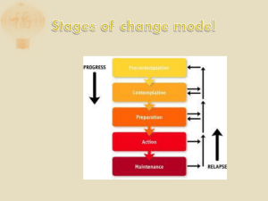 stages of change model – summary ppt 110216