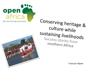 Conserving heritage while Sustaining Livelihoods
