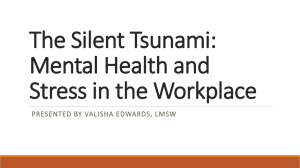 The Silent Tsunami - Wales Counseling Center,PLLC