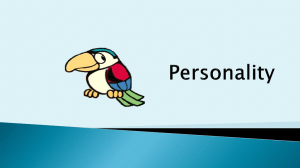 Personality - PSY 233