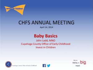 Baby Basics - Cuyahoga County Board of Health