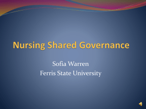 Nursing Shared Governance