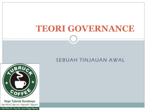 pert 1 governance theory