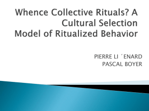 Whence Collective Rituals? A Cultural Selection Model of Ritualized