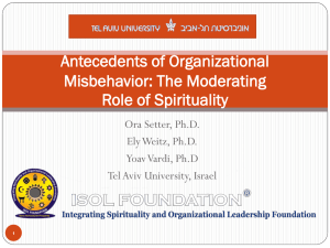 Organizational misbehavior