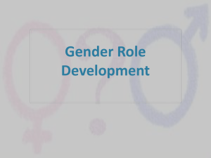 Gender Development powerpoint. Ref MA SFS
