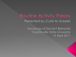 Routine Activity Theory - Academic Papers of Curtis M. Kularski