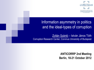 Information asymmetry in politics and the ideal-types of