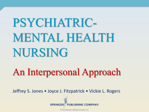 Psychiatric- Mental Health Nursing