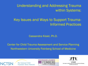 Dr. Cassandra Kisiel`s presentation at this year`s NRCI Conference