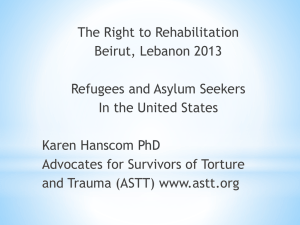 Refugee - International Rehabilitation Council for Torture Victims