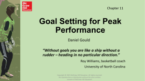 Goal Setting for Peak Performance