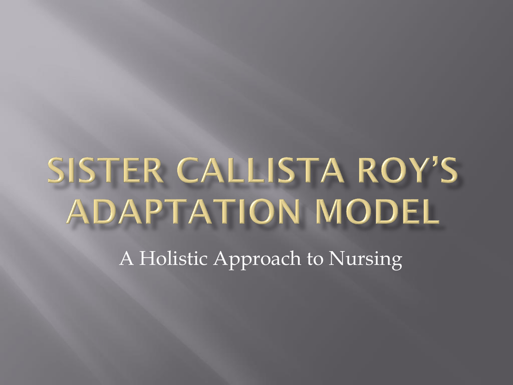 sister callista roy theory of adaptation