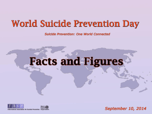 2014 World Suicide Prevention Day: Facts and Figures