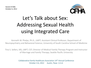 Title of Presentation - Collaborative Family Healthcare Association