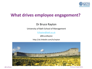 What drives employee engagement?
