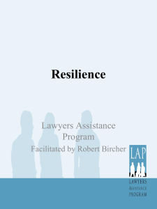 Resilience - Lawyers Assistance Program of British Columbia