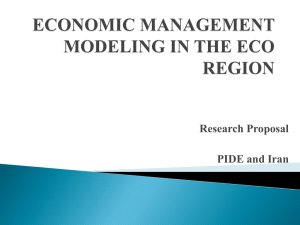 ECONOMIC MANAGEMENT MODELING IN THE ECO REGION