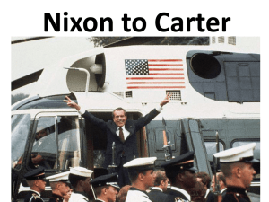 Nixon to Carter notes