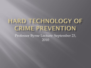 Hard Technology of Crime Prevention PPT