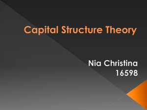 Capital Structure Theory ppt
