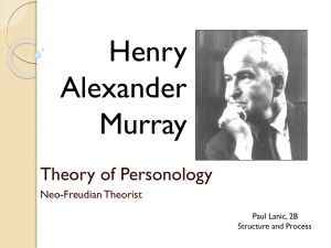 Henry Alexander Murray - The World of Psychology