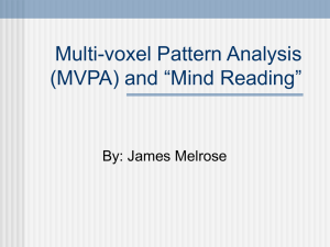 Chapter 8 and Multi-voxel Pattern Analysis (MVPA)