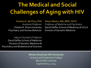 Aging with HIV: