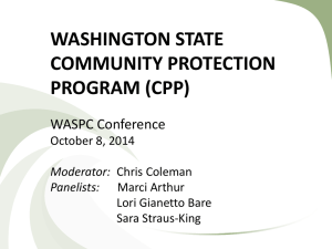 WA State Community Protection Program