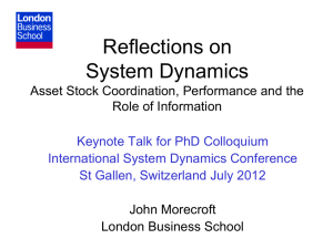Reflections on System Dynamics and Strategy