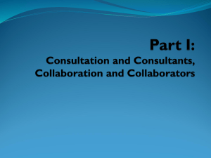 the School Consultation Powerpoint presentation.
